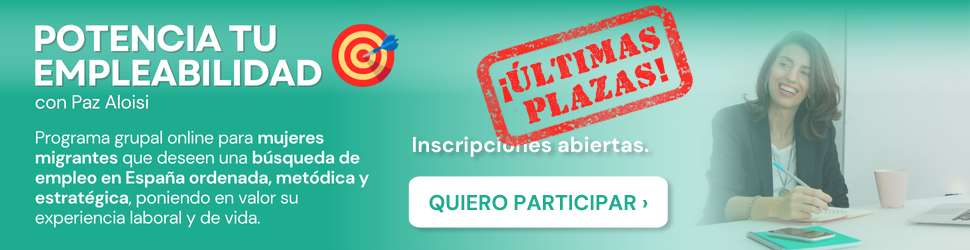 Programa online POTENCIA TU EMPLEABILIDAD con Paz Aloisi