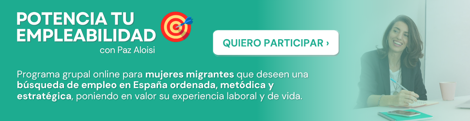 Programa online POTENCIA TU EMPLEABILIDAD con Paz Aloisi